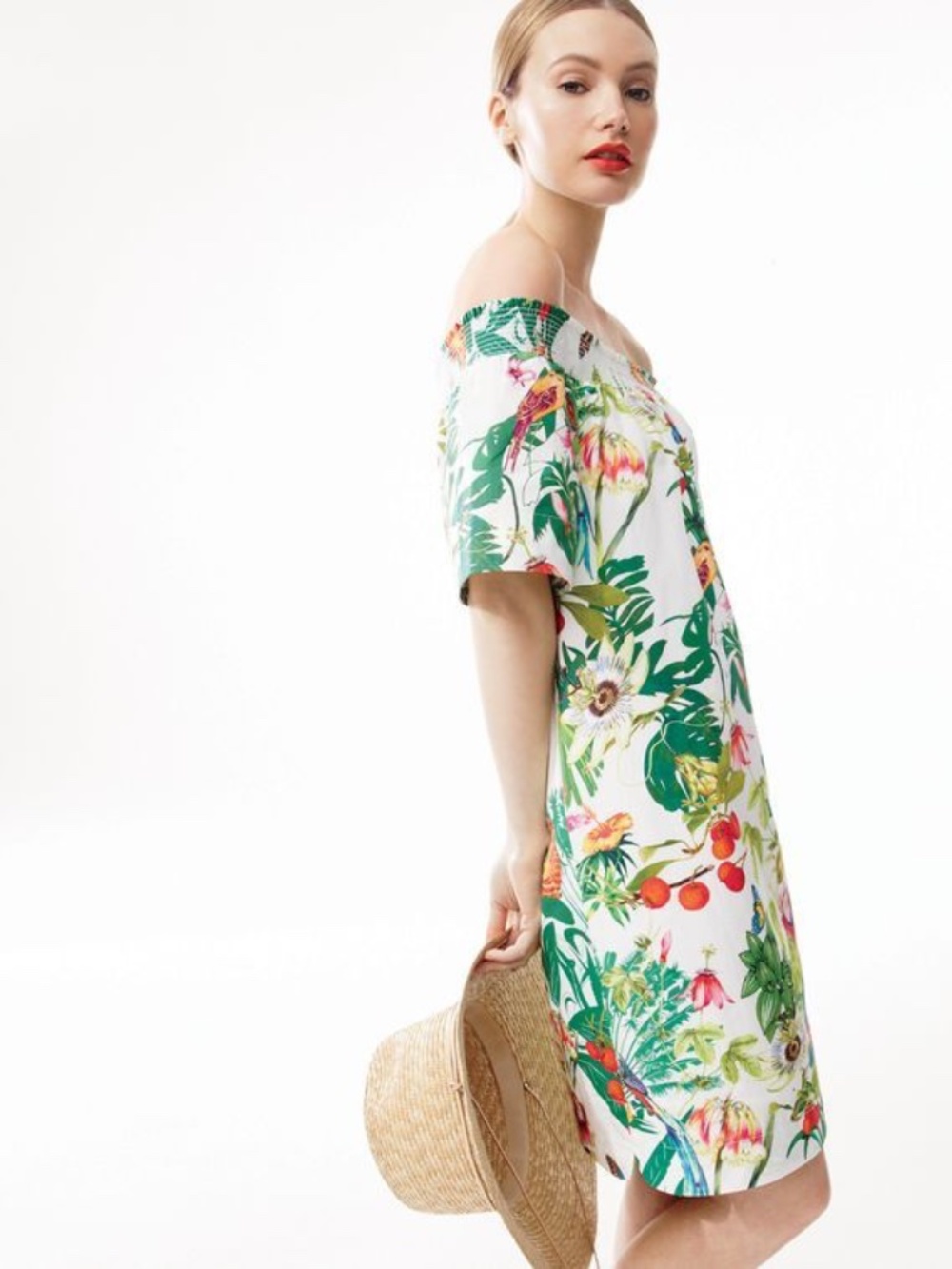 J.Crew Ratti "Into the Wild" off-the-shoulder dress - EUC - Picture 5 of 8
